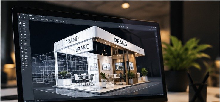 3D exhibition stall visualization